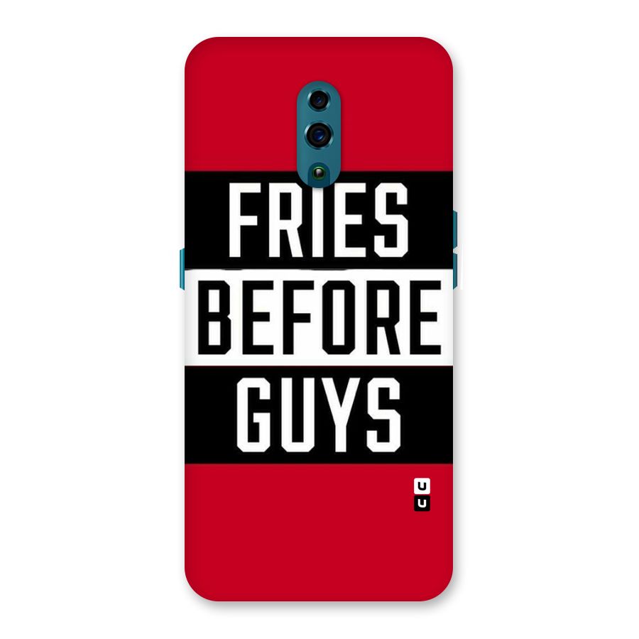 Fries Love Stripes Back Case for Oppo Reno