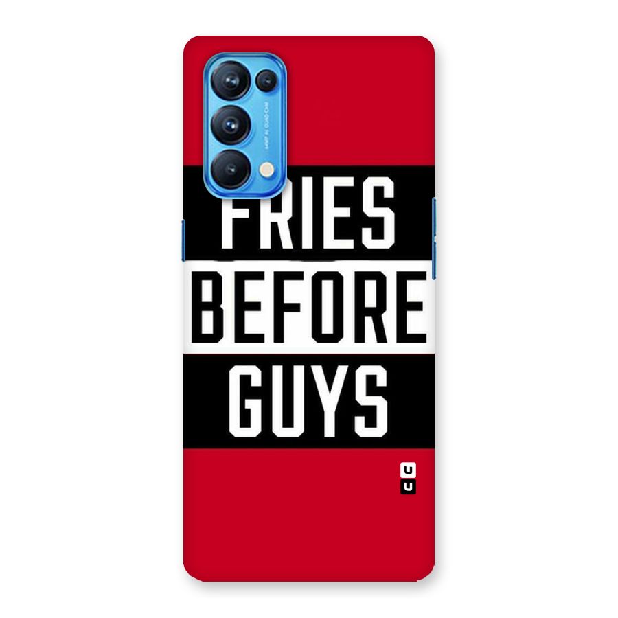 Fries Love Stripes Back Case for Oppo Reno5 Pro 5G