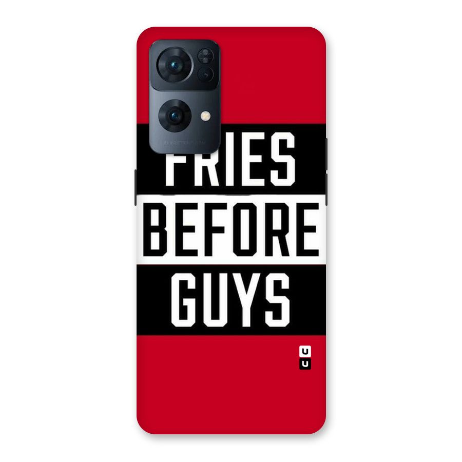 Fries Love Stripes Back Case for Oppo Reno7 Pro 5G