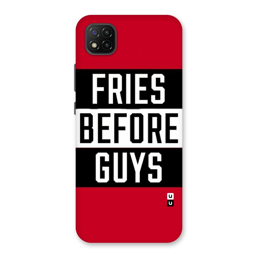 Fries Love Stripes Back Case for Poco C3