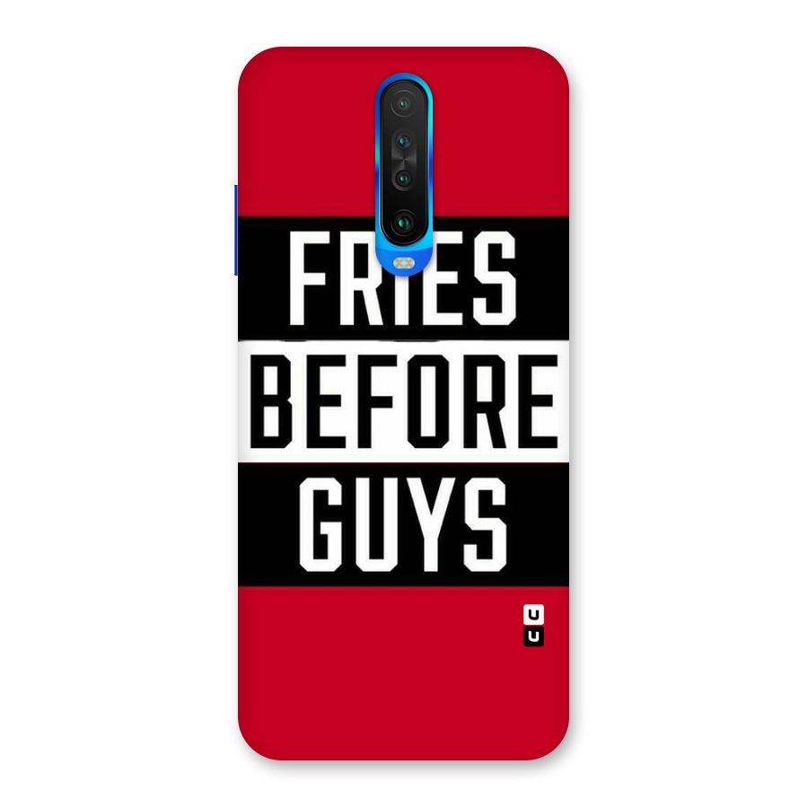 Fries Love Stripes Back Case for Poco X2