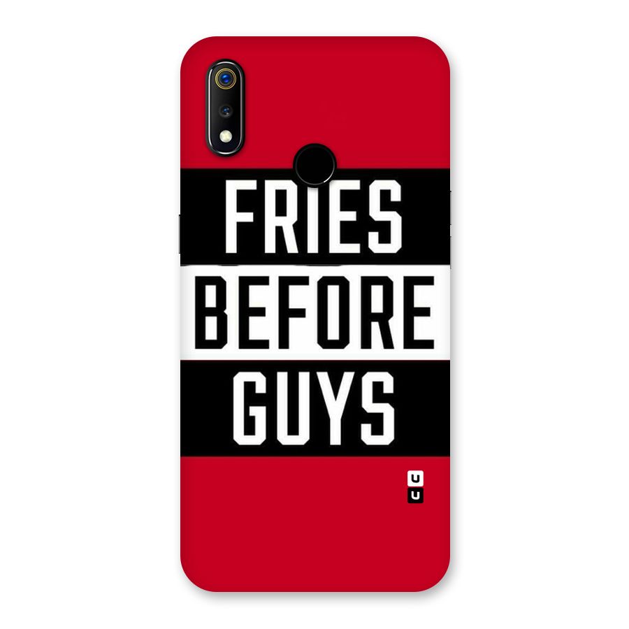 Fries Love Stripes Back Case for Realme 3