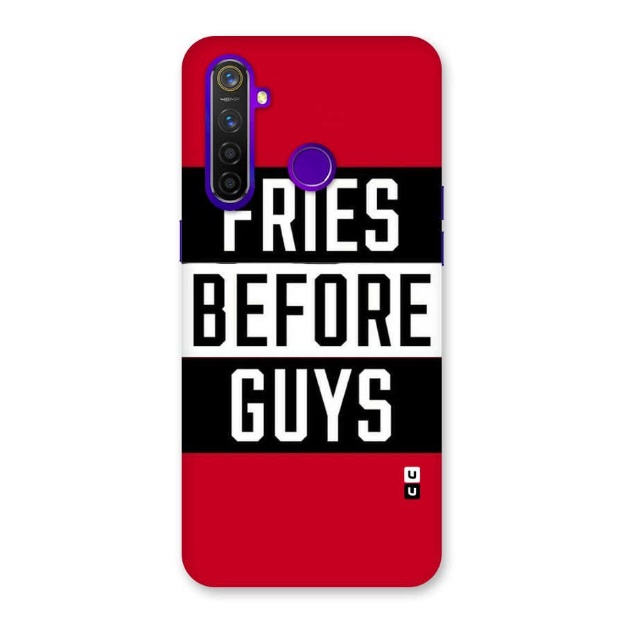 Fries Love Stripes Back Case for Realme 5 Pro