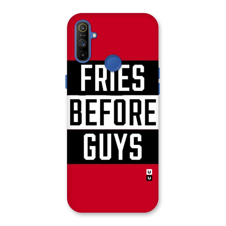 Fries Love Stripes Back Case for Realme Narzo 10A