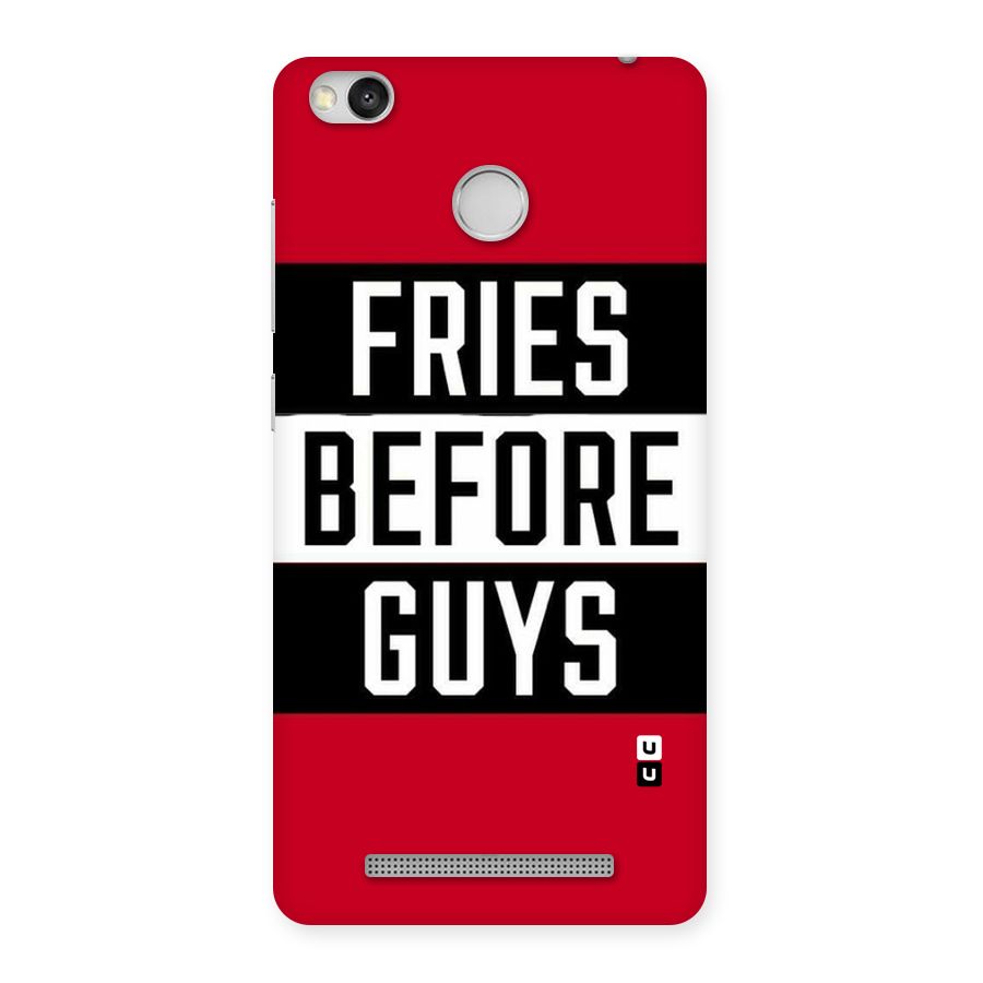 Fries Love Stripes Back Case for Redmi 3S Prime