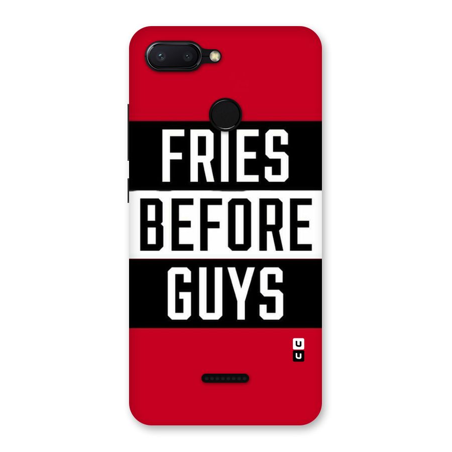 Fries Love Stripes Back Case for Redmi 6
