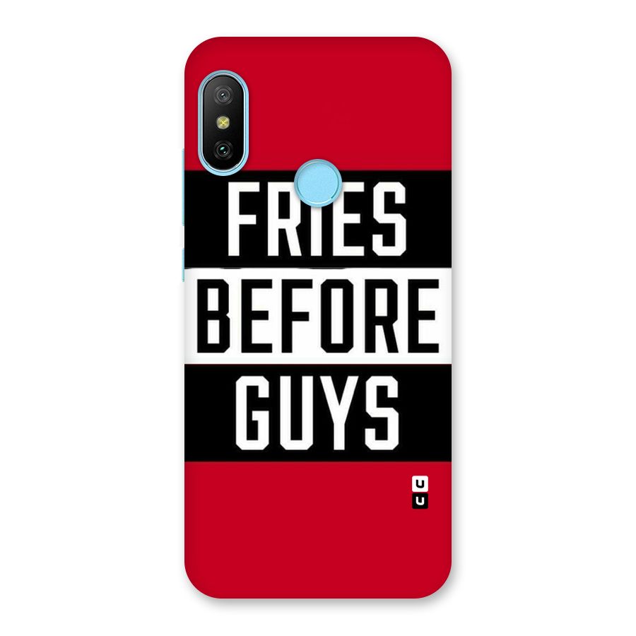 Fries Love Stripes Back Case for Redmi 6 Pro