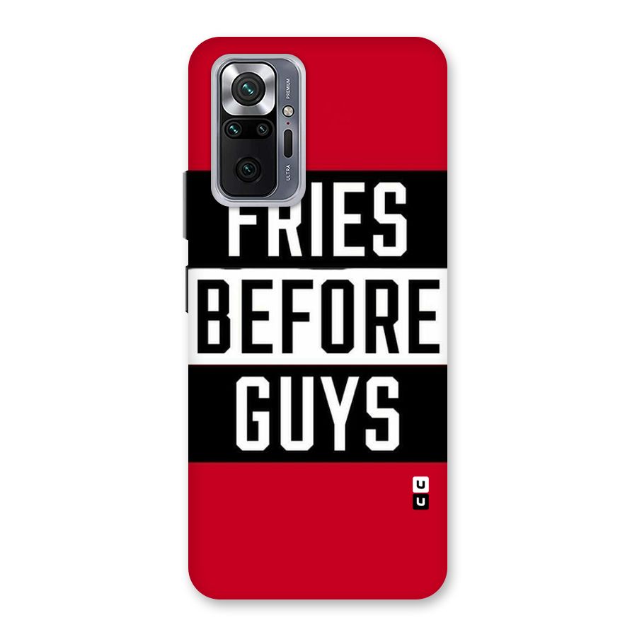 Fries Love Stripes Back Case for Redmi Note 10 Pro Max