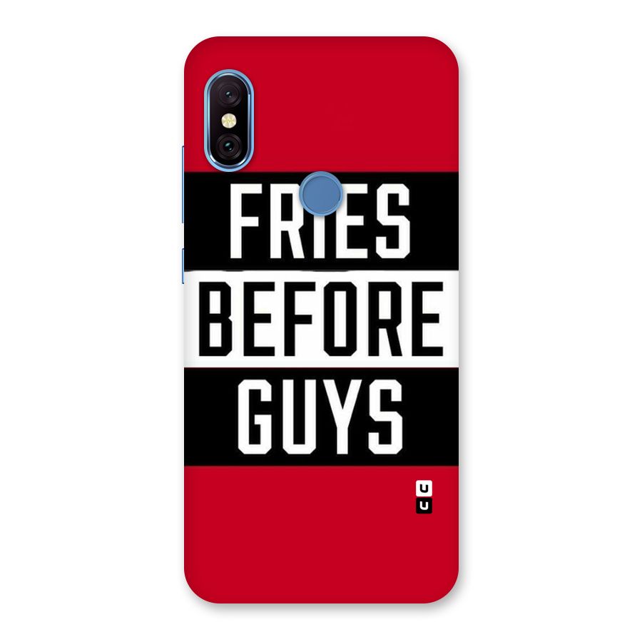 Fries Love Stripes Back Case for Redmi Note 6 Pro