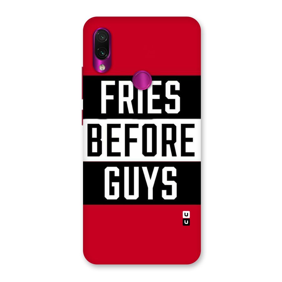 Fries Love Stripes Back Case for Redmi Note 7 Pro