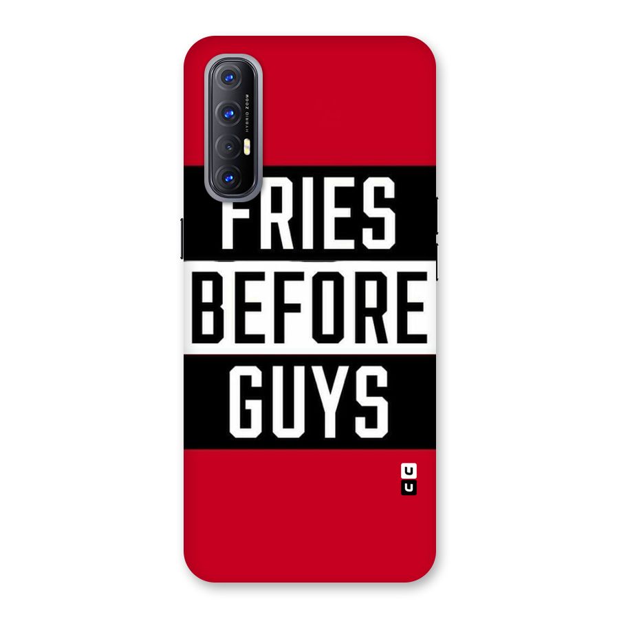 Fries Love Stripes Back Case for Reno3 Pro