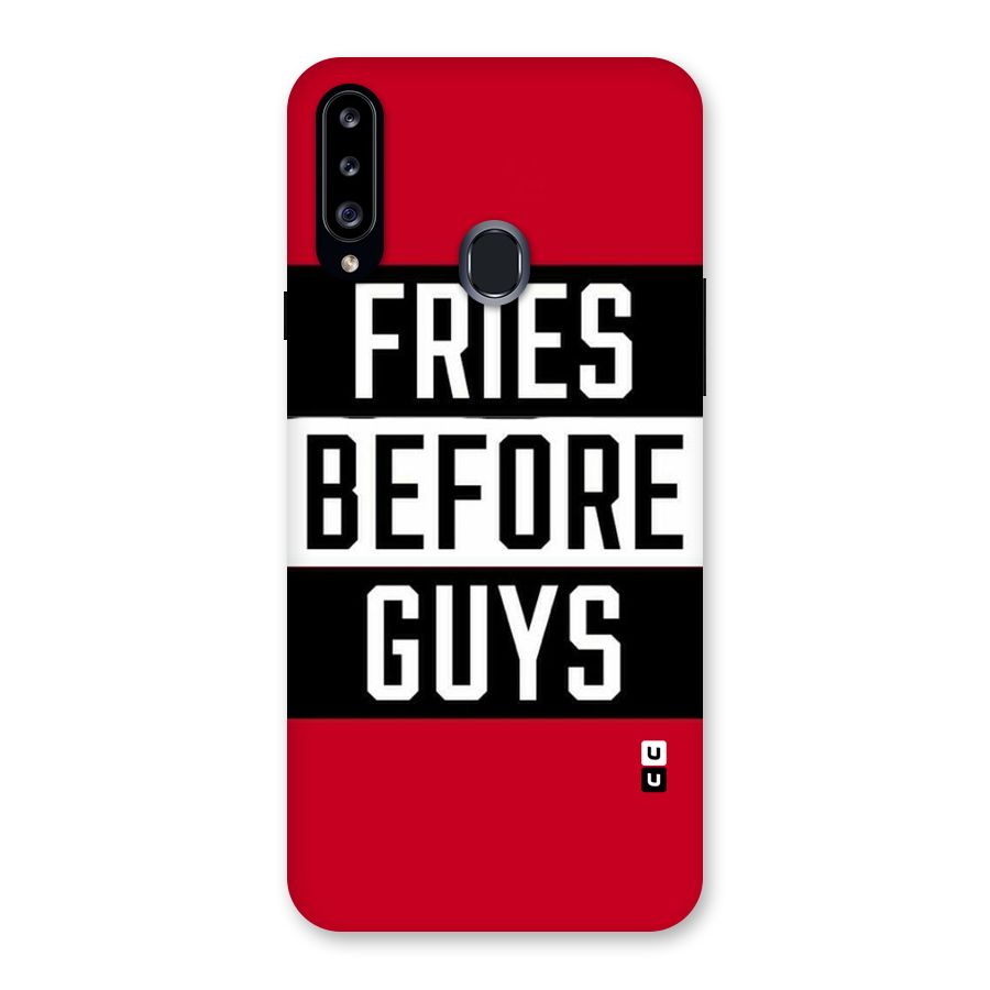 Fries Love Stripes Back Case for Samsung Galaxy A20s
