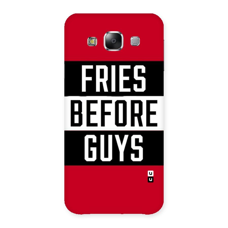 Fries Love Stripes Back Case for Samsung Galaxy E5