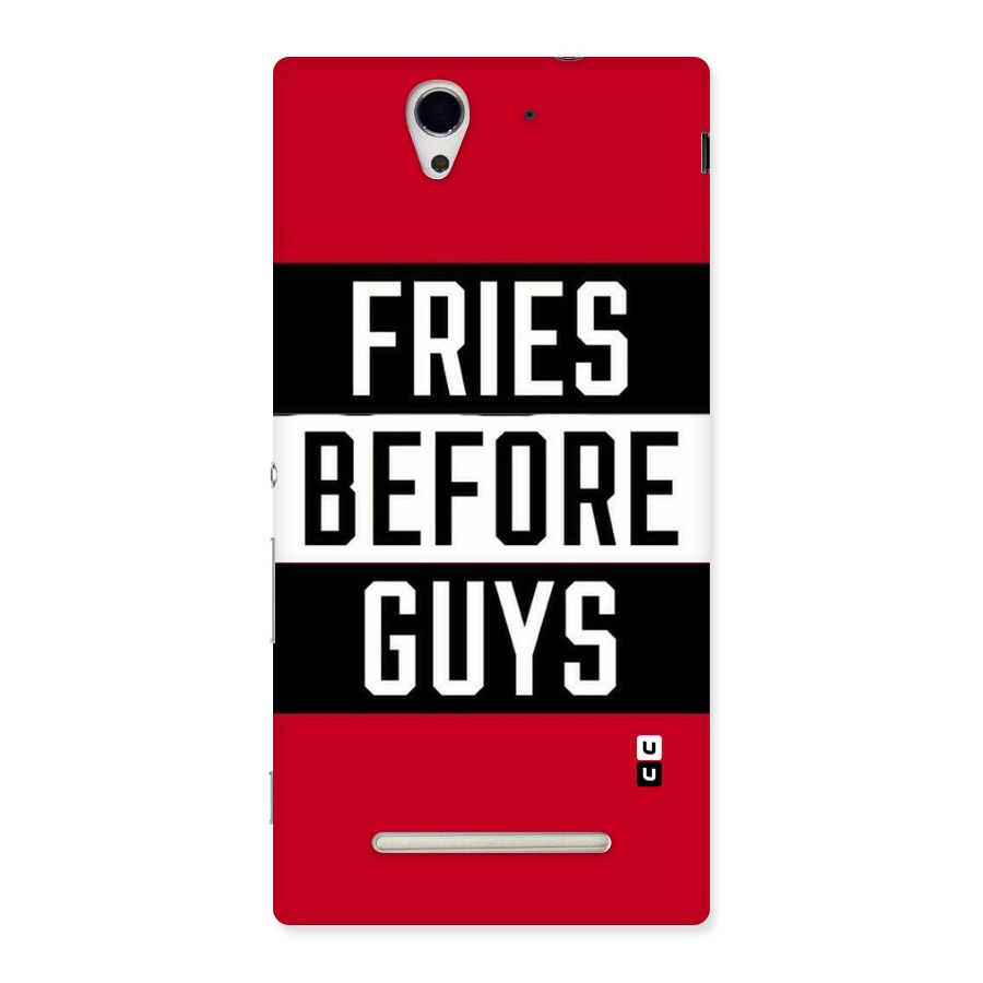 Fries Love Stripes Back Case for Sony Xperia C3
