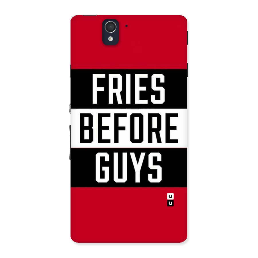 Fries Love Stripes Back Case for Sony Xperia Z