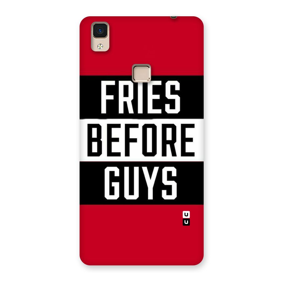 Fries Love Stripes Back Case for V3 Max