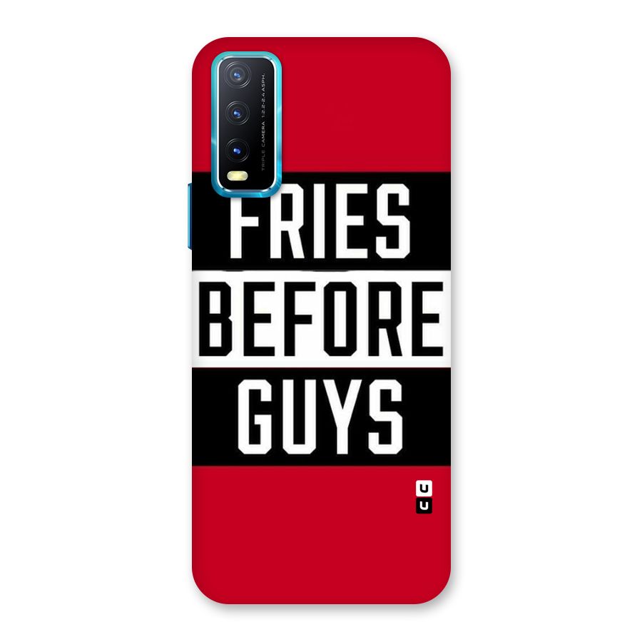Fries Love Stripes Back Case for Vivo Y20G