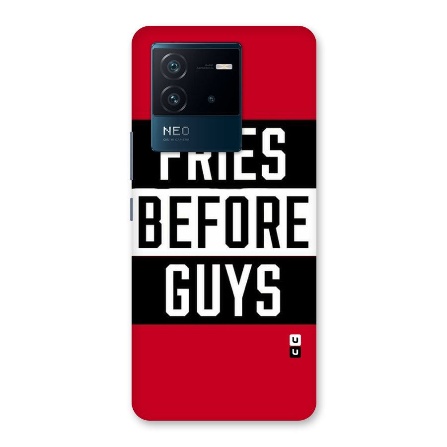Fries Love Stripes Back Case for Vivo iQOO Neo 6 5G