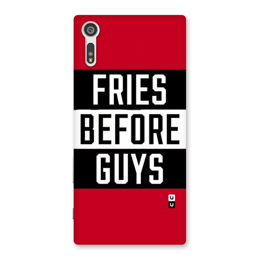 Fries Love Stripes Back Case for Xperia XZ