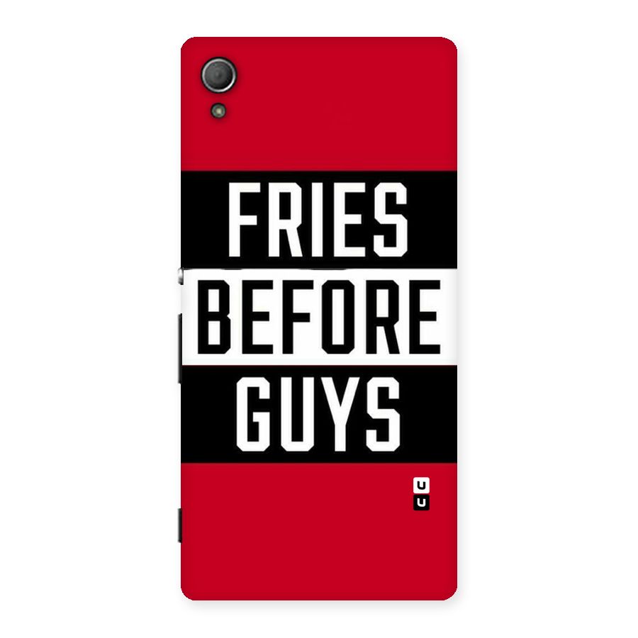 Fries Love Stripes Back Case for Xperia Z4