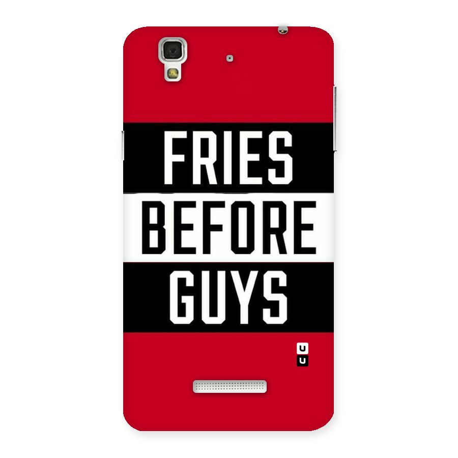 Fries Love Stripes Back Case for YU Yureka Plus