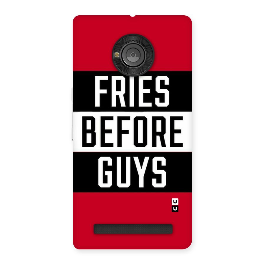 Fries Love Stripes Back Case for Yu Yunique
