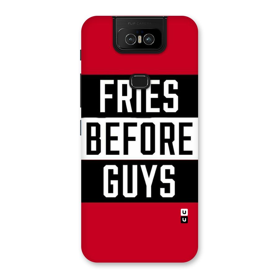 Fries Love Stripes Back Case for Zenfone 6z