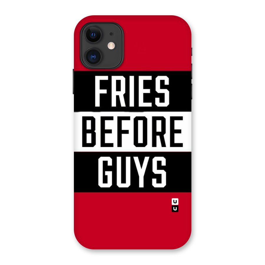 Fries Love Stripes Back Case for iPhone 11