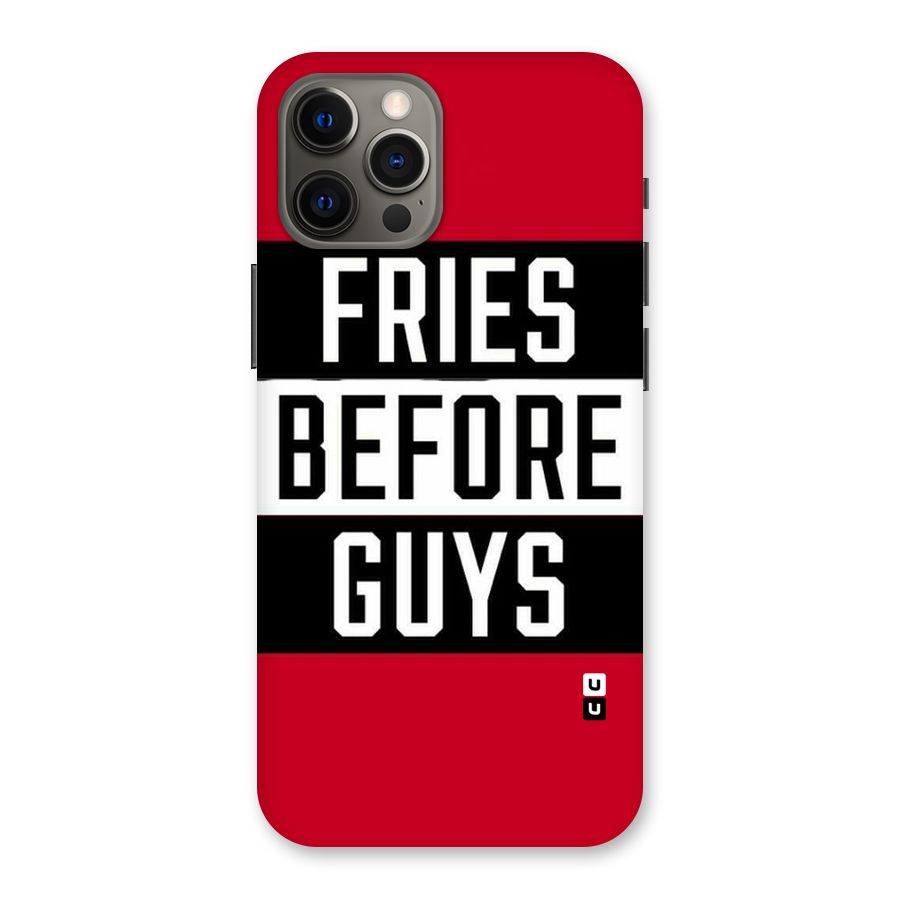 Fries Love Stripes Back Case for iPhone 12 Pro Max