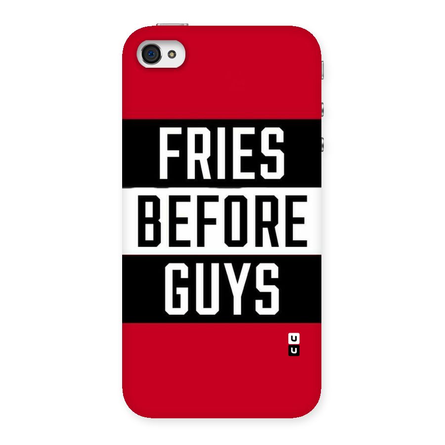 Fries Love Stripes Back Case for iPhone 4 4s