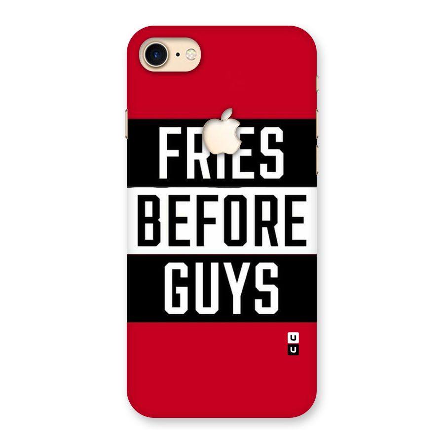Fries Love Stripes Back Case for iPhone 7 Apple Cut
