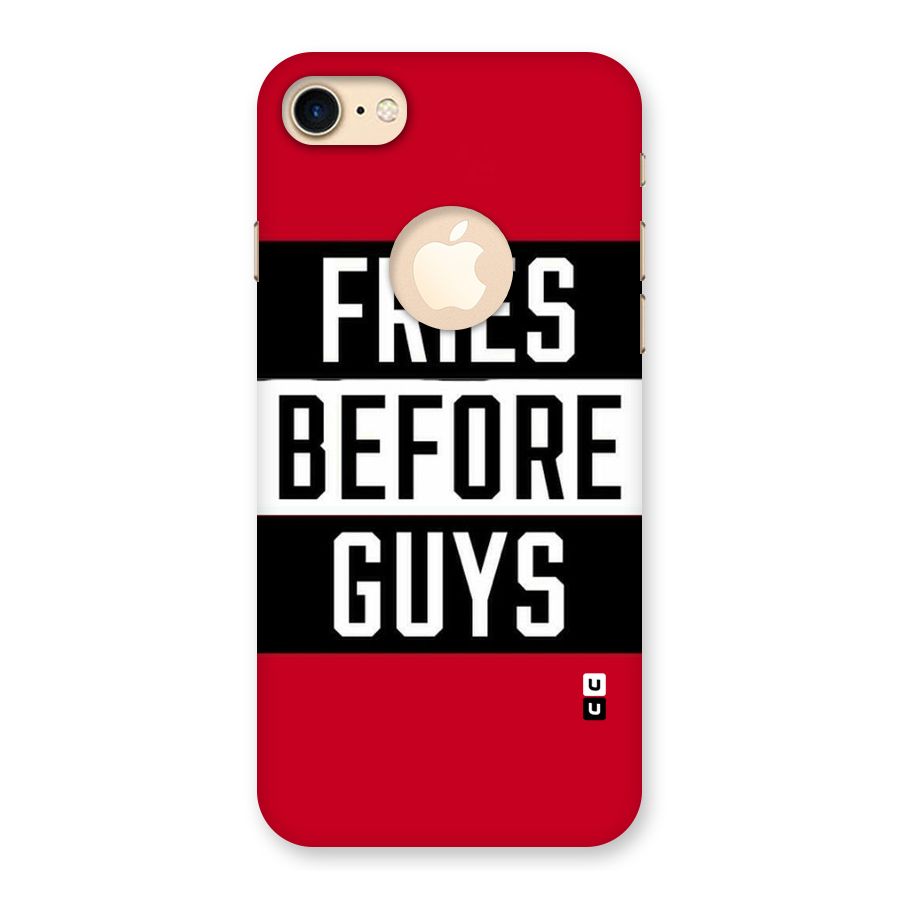 Fries Love Stripes Back Case for iPhone 7 Logo Cut