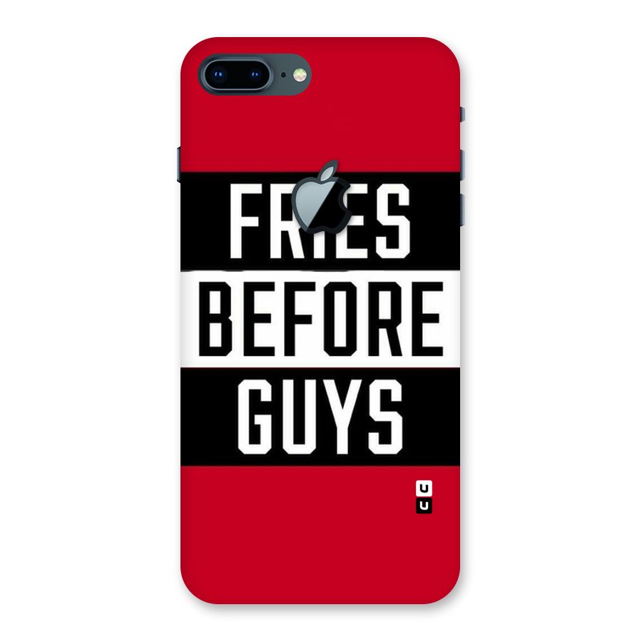 Fries Love Stripes Back Case for iPhone 7 Plus Apple Cut