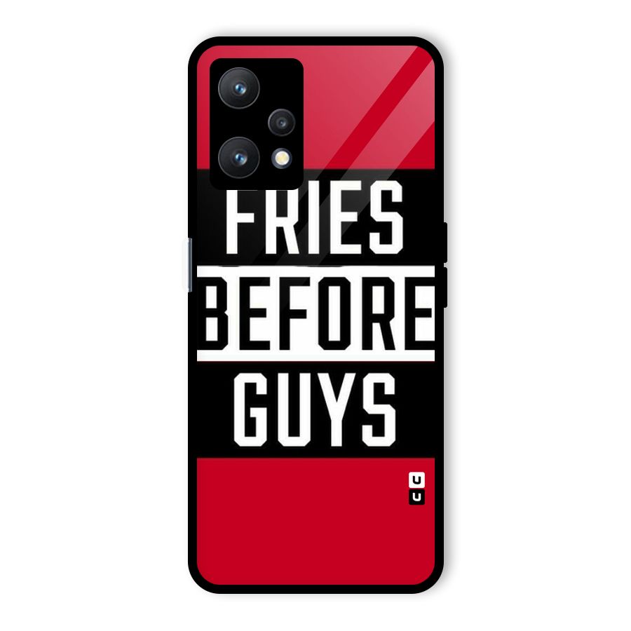 Fries Love Stripes Glass Back Case for Realme 9 Pro 5G
