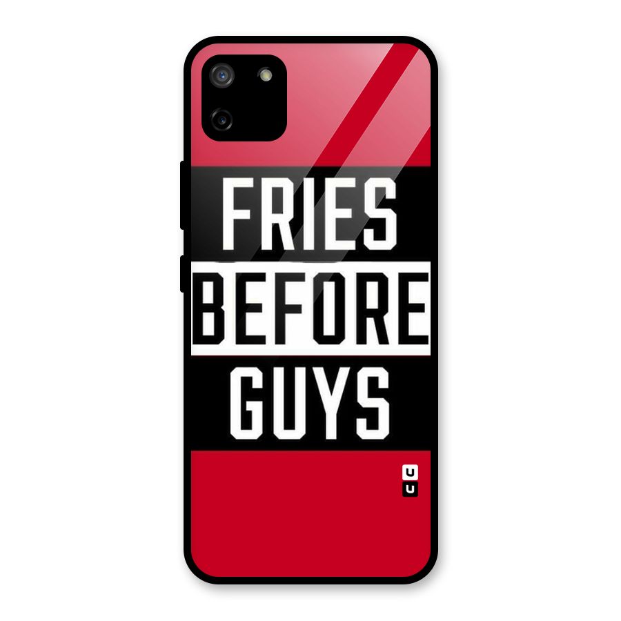 Fries Love Stripes Glass Back Case for Realme C11