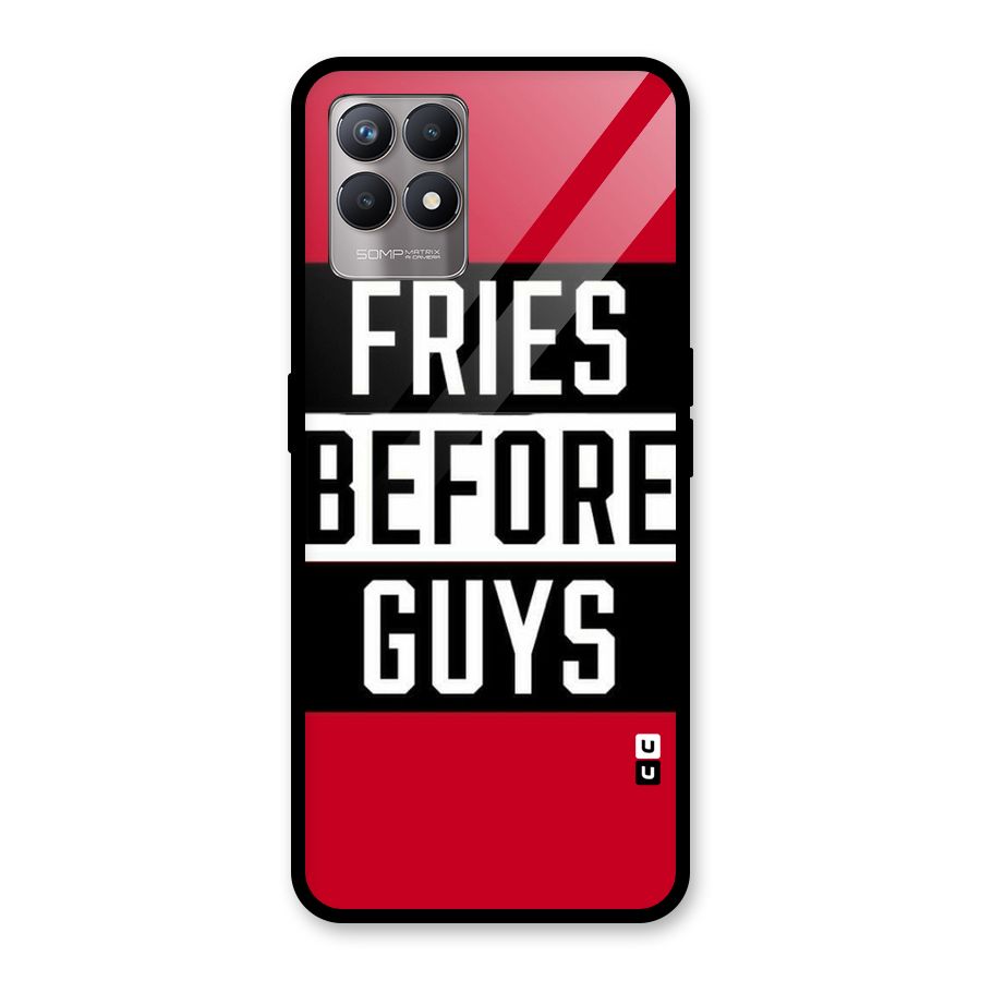 Fries Love Stripes Glass Back Case for Realme Narzo 50