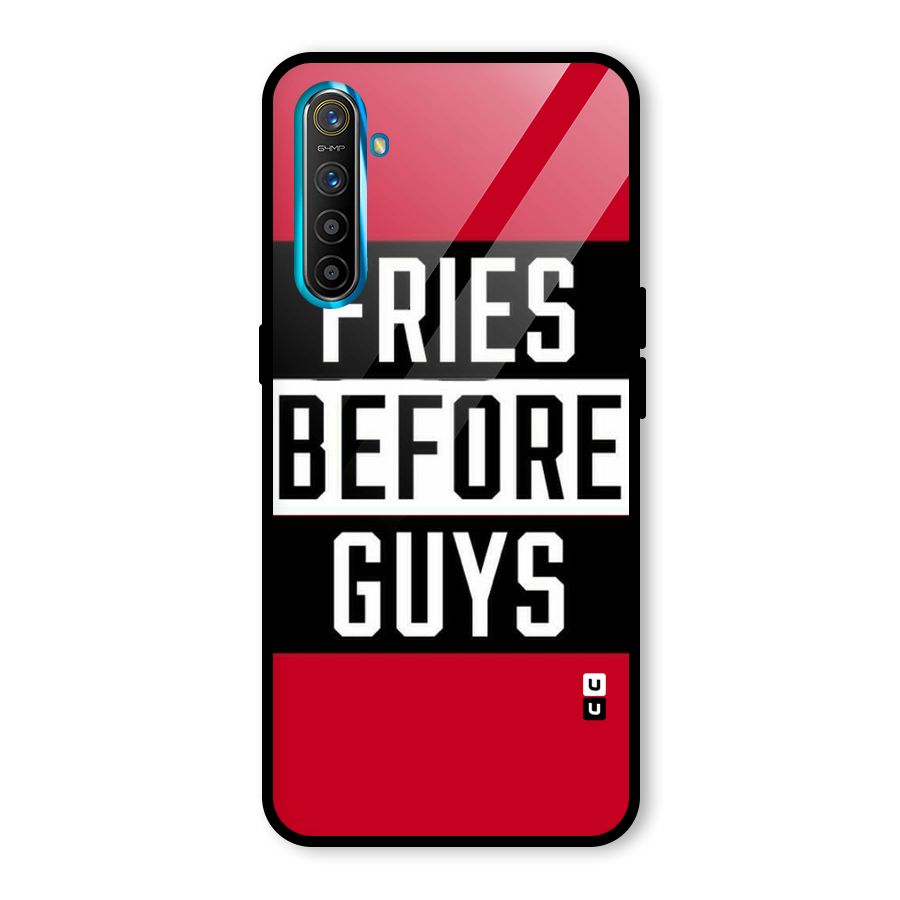 Fries Love Stripes Glass Back Case for Realme X2