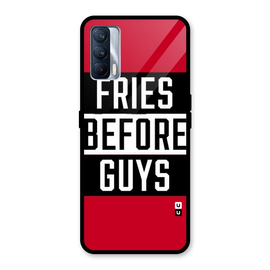 Fries Love Stripes Glass Back Case for Realme X7
