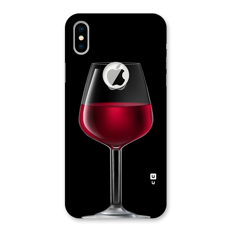Fruit Printed Design Back Case for iPhone XS Logo Cut