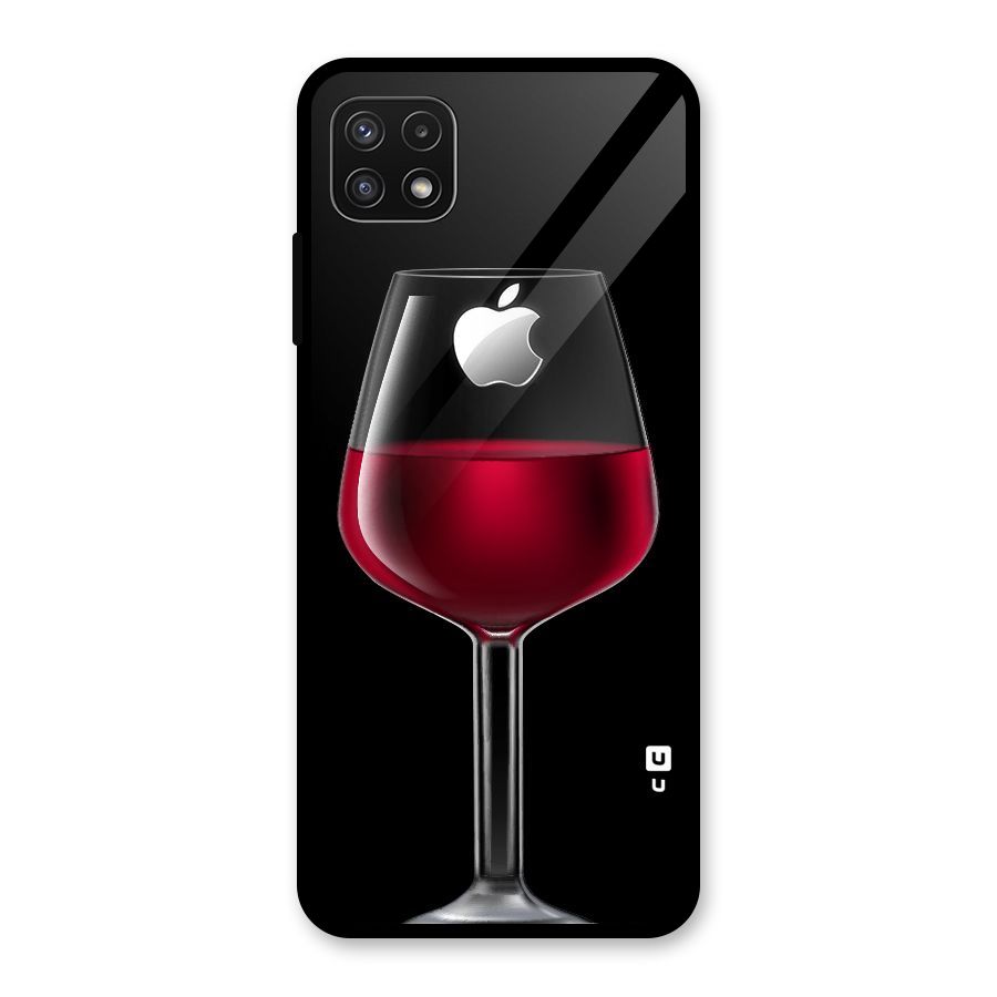Fruit Printed Design Glass Back Case for Galaxy A22 5G