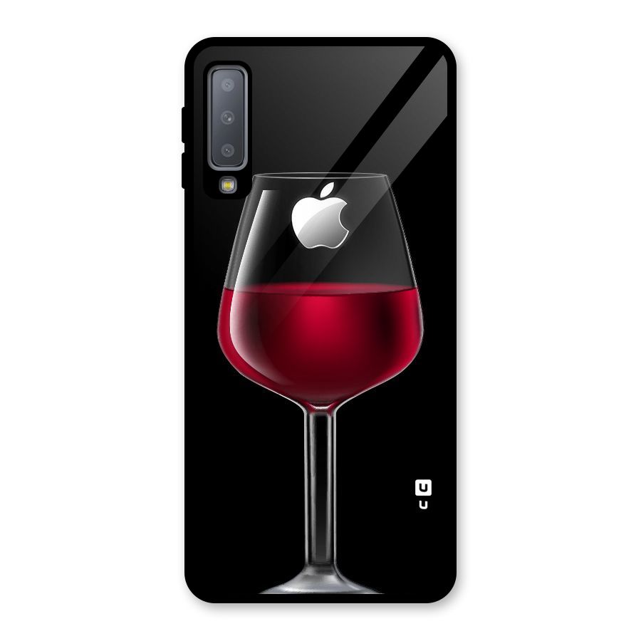 Fruit Printed Design Glass Back Case for Galaxy A7 (2018)