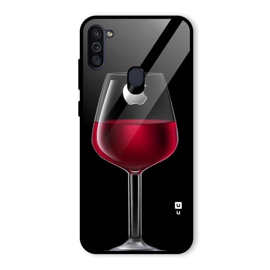 Fruit Printed Design Glass Back Case for Galaxy M11