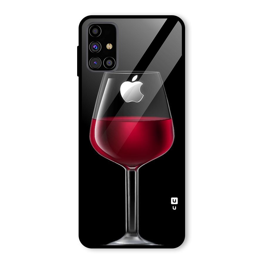 Fruit Printed Design Glass Back Case for Galaxy M31s