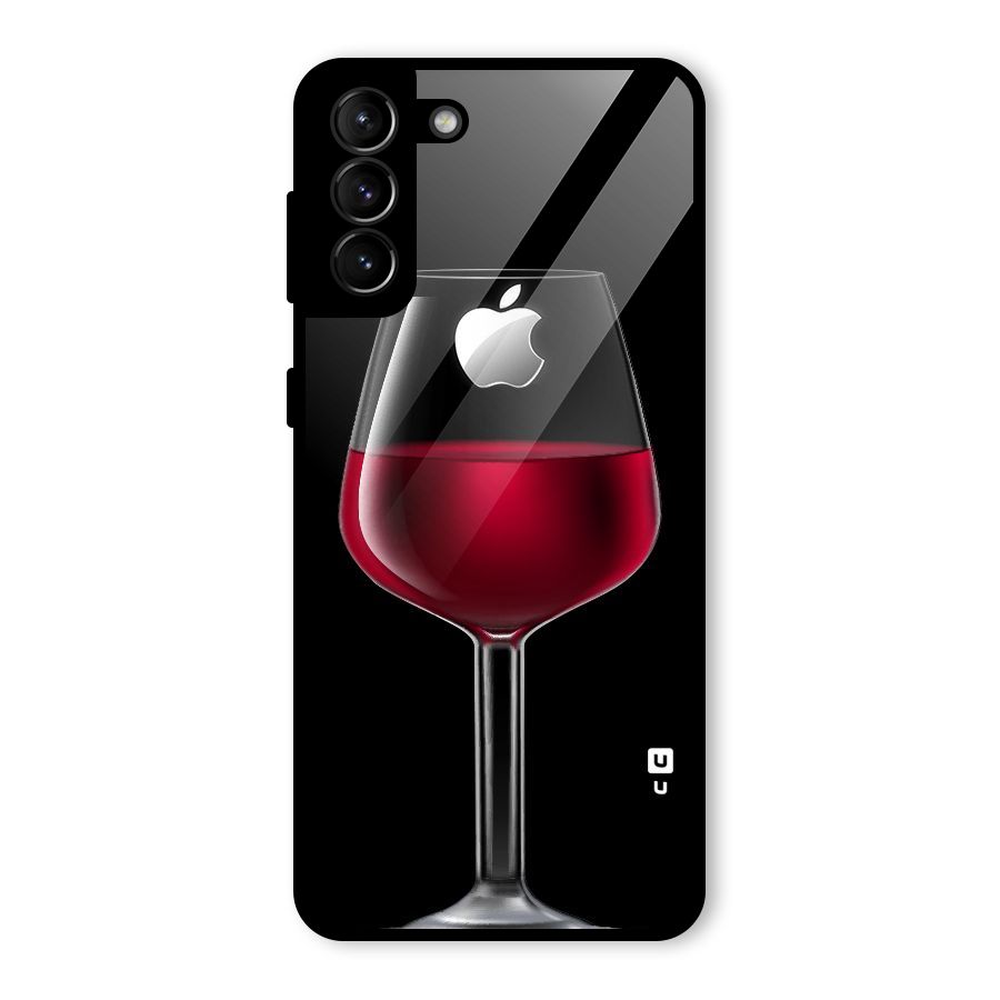 Fruit Printed Design Glass Back Case for Galaxy S21 Plus