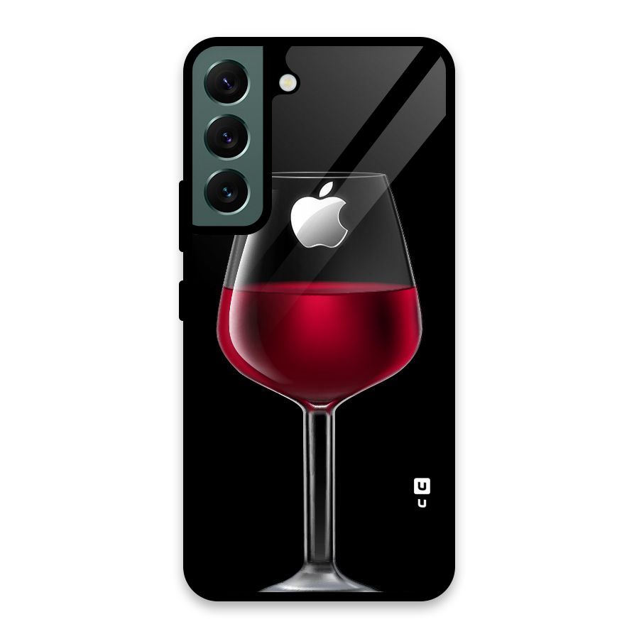 Fruit Printed Design Glass Back Case for Galaxy S22 5G