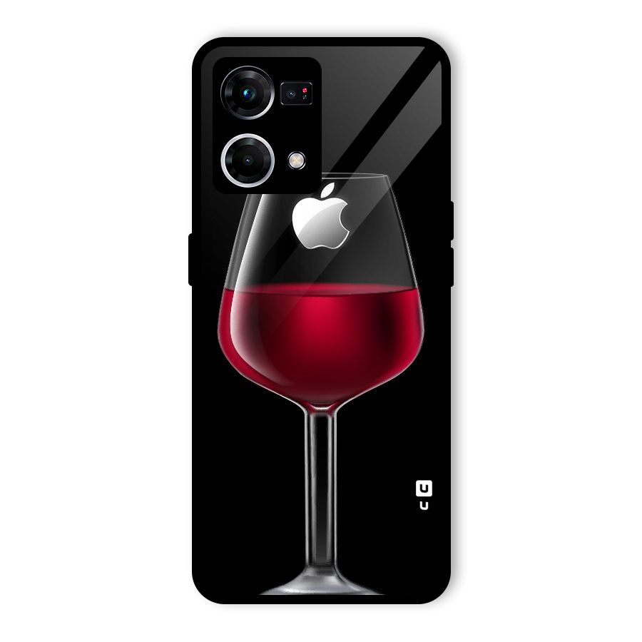 Fruit Printed Design Glass Back Case for Oppo F21 Pro 4G
