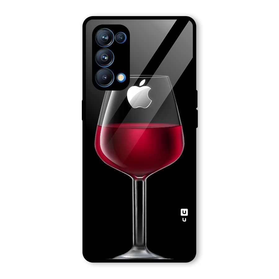 Fruit Printed Design Glass Back Case for Oppo Reno5 Pro 5G