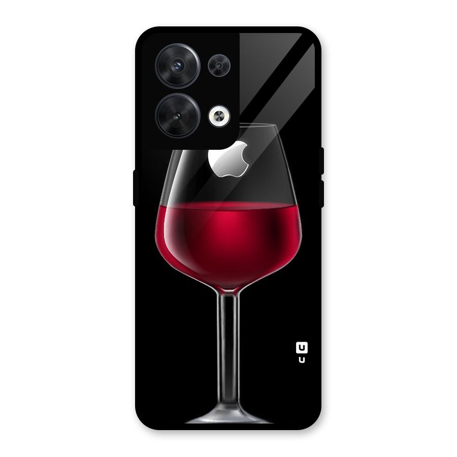 Fruit Printed Design Glass Back Case for Oppo Reno8 5G