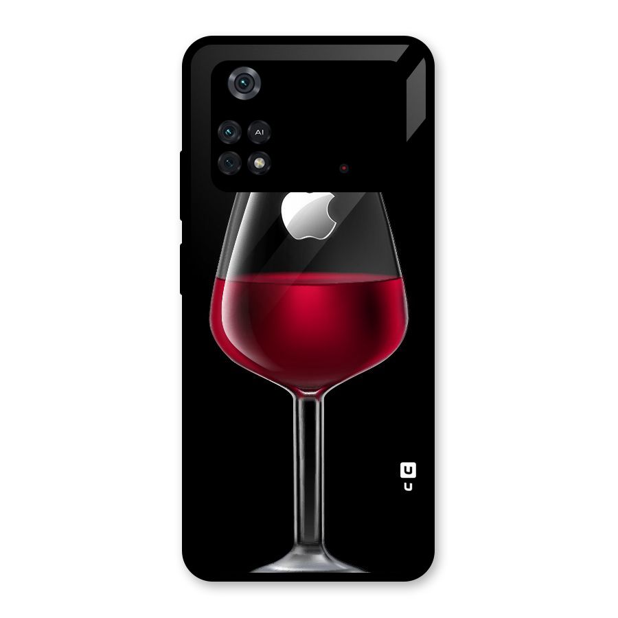 Fruit Printed Design Glass Back Case for Poco M4 Pro 4G