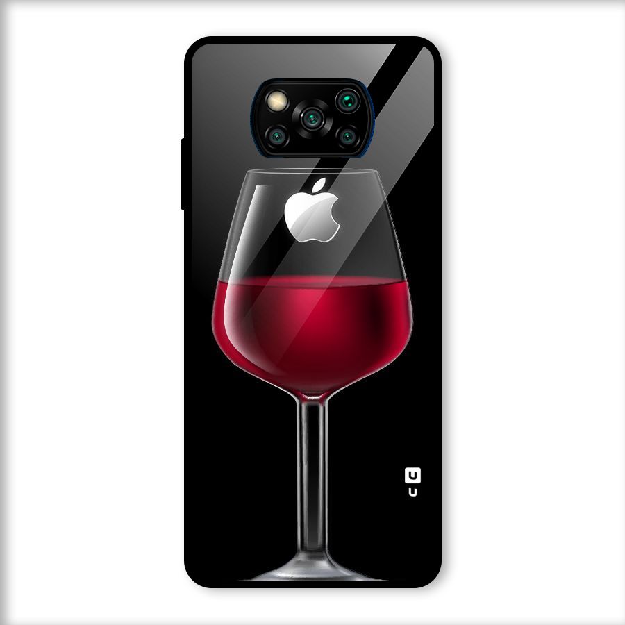 Fruit Printed Design Glass Back Case for Poco X3